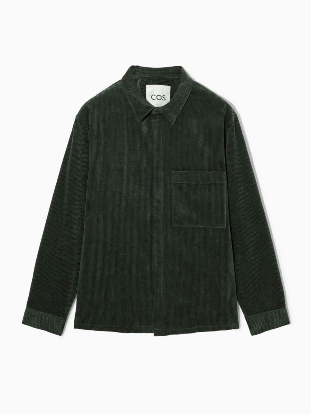 COS Forest Green Corduroy Shirt Jacket Size L